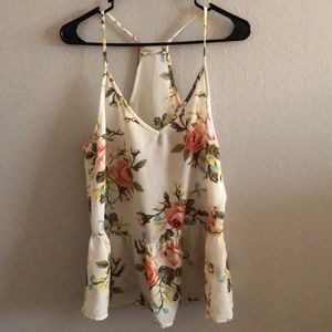 Floral tank top